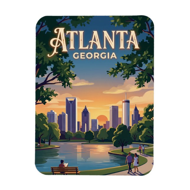 Magnet Flexible Atlanta Géorgie (Vertical)