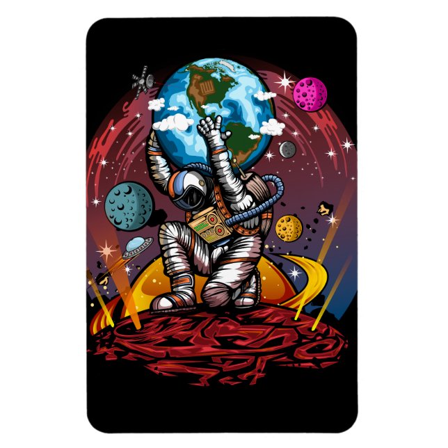 Magnet Flexible Atlas Space Man (Vertical)
