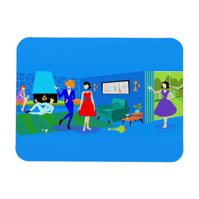 Magnet Flexible Atomique Palm Springs Cocktail Party Flexible Phot (Horizontal)