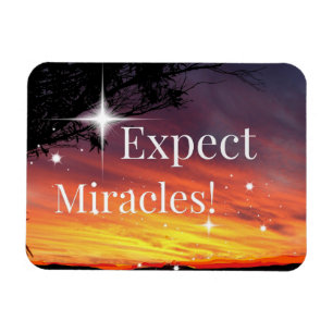 Magnet Flexible Attendez-vous à Miracles Sparkle Sunset Get Well B