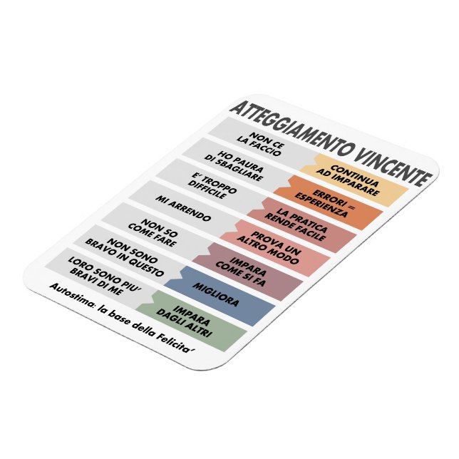 Magnet Flexible Attitude gagnante (Côté Gauche)