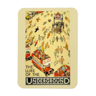 Magnet Flexible Attraction du sous-sol Vintage