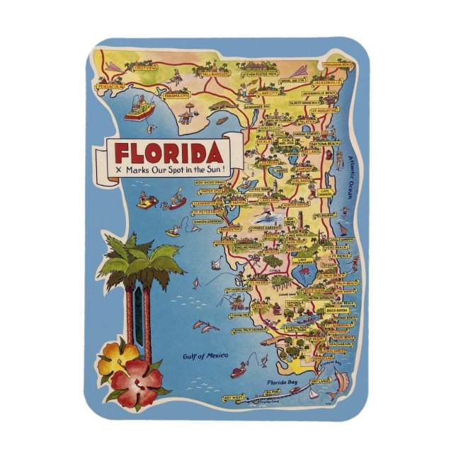 Magnet Flexible Attractions de Floride (Vertical)