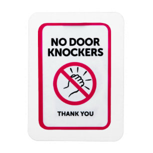 Magnet Flexible Aucun bouton de porte ne signe