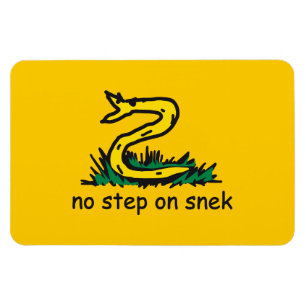 Magnet Flexible Aucune étape sur la parodie SnekRight de Gadsden