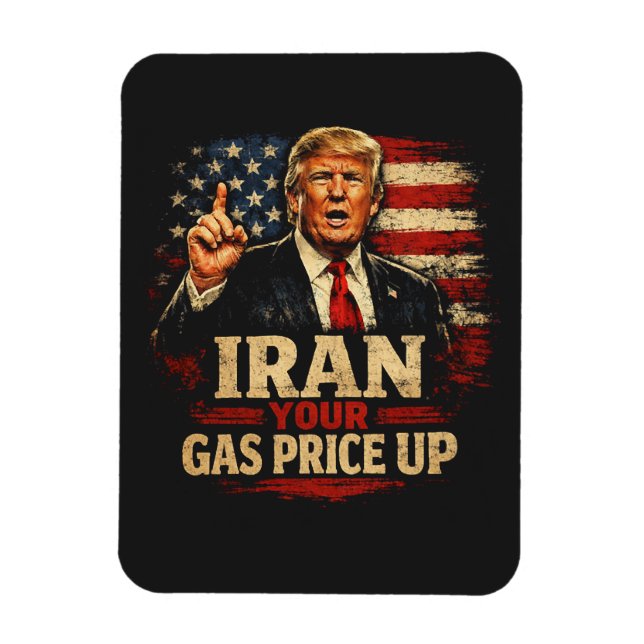 Magnet Flexible Augmentez Votre Prix du Gaz Iran (Vertical)