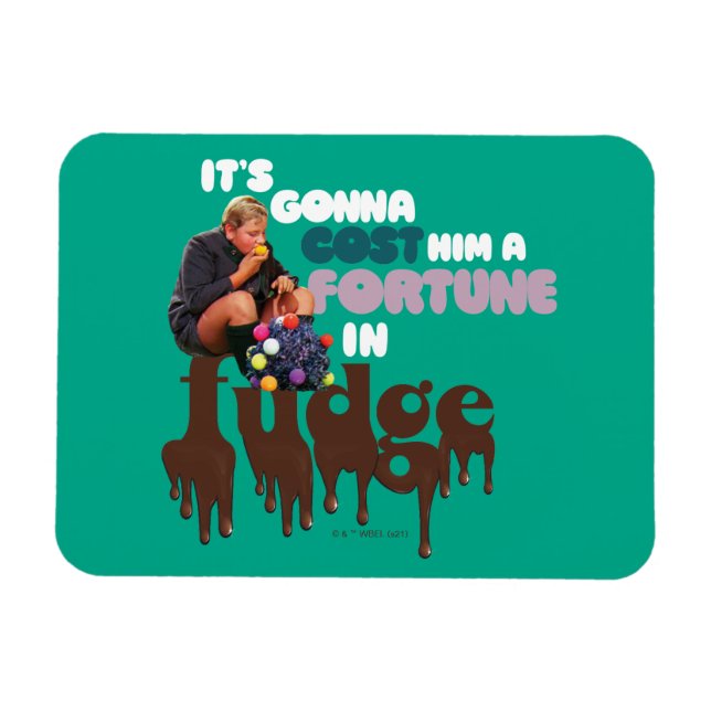 Magnet Flexible Augustus Gloop - A Fortune in Fudge (Horizontal)