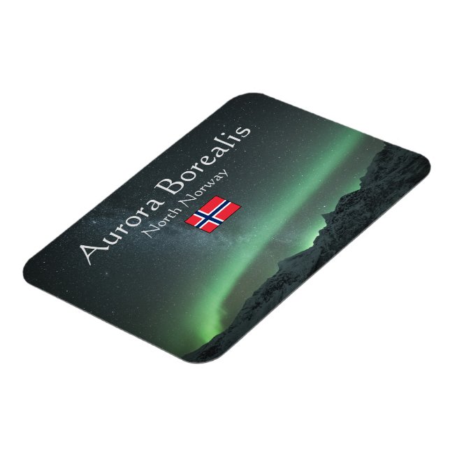 Magnet Flexible Aurora Borealis Nord Norvège Magnat souvenir (Côté Gauche)