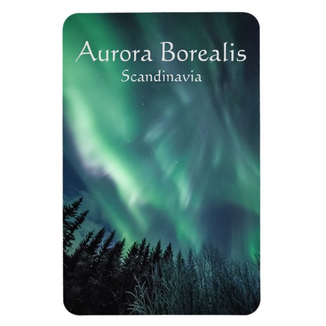 Magnet Flexible Aurora Borealis Scandinavie (Vertical)