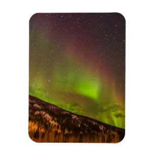 Magnet Flexible Aurore Boréale Montagnes Fairbanks Alaska