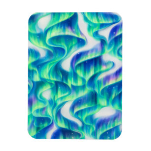 Magnet Flexible Aurore Boréale Motif Abstrait
