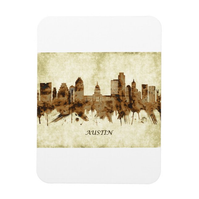 Magnet Flexible Austin Texas Cityscape (Vertical)