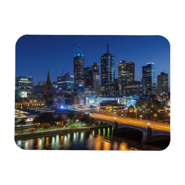 Magnet Flexible Australia, Victoria, Melbourne, skyline (Horizontal)