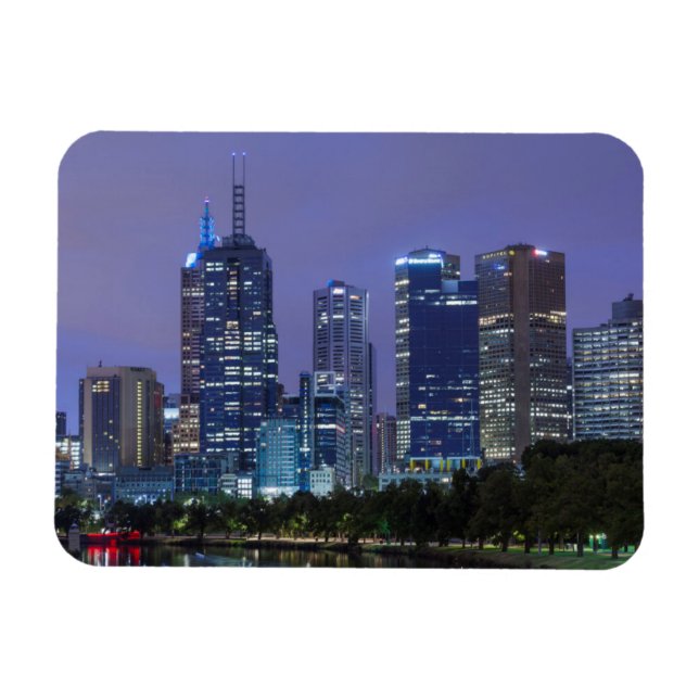 Magnet Flexible Australia, Victoria, Melbourne, skyline along (Horizontal)