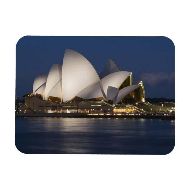 Magnet Flexible Australie, Sydney. Opéra de nuit sur (Horizontal)