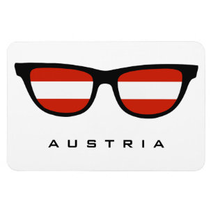 Magnet Flexible Austria Shades texte et aimant couleur personnalis