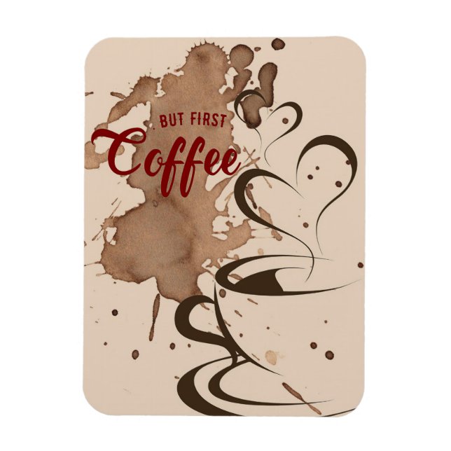 Magnet Flexible Auteur De Café Mais Premier Café (Vertical)