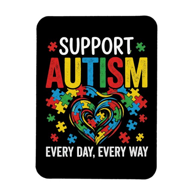 Magnet Flexible Autism awareness (Vertical)