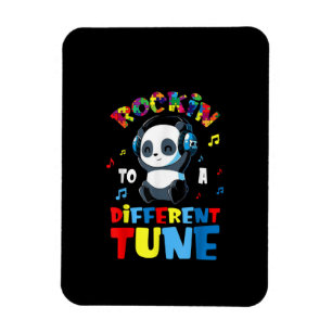 Magnet Flexible Autiste   Rockin À Un Panda Cute De Tune Différent