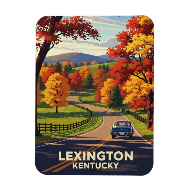 Magnet Flexible Automne à Lexington Kentucky Postcard (Vertical)