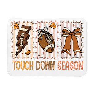 Magnet Flexible Automne Vintage Football Jour