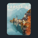 Magnet Flexible Autriche Travel Art Vintage<br><div class="desc">Autriche conception d'oeuvres vectorielles. L'Arménie,  un joyau caché du Caucase,  est une terre de monastères anciens,  de paysages montagneux à couper le souffle et d'un riche patrimoine culturel.</div>