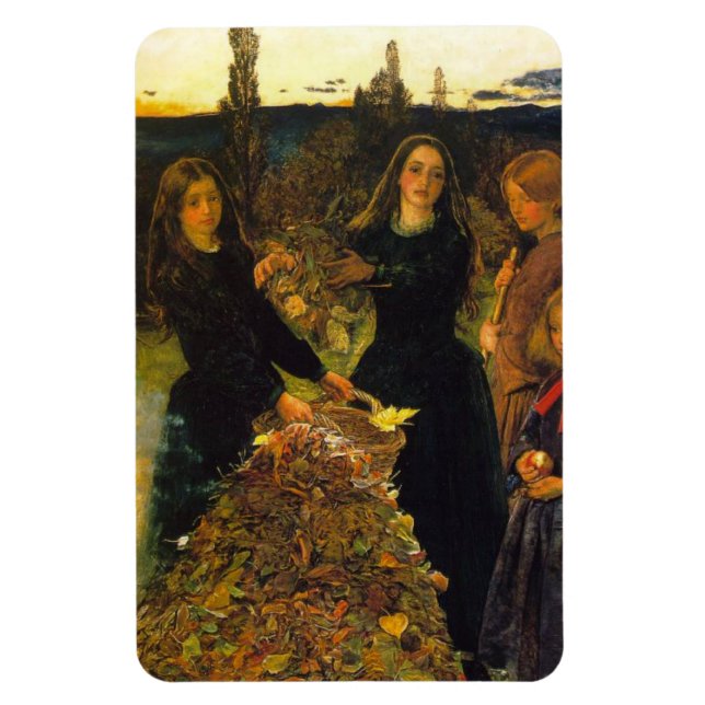 Magnet Flexible Autumn Leaves By sir John Everett Millais (Vertical)