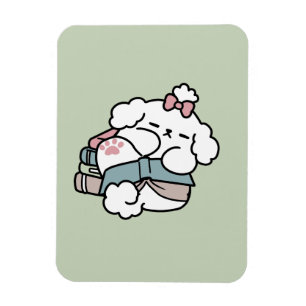 Magnet Flexible Avant le coucher avec ma chienne - Livre et Amoure