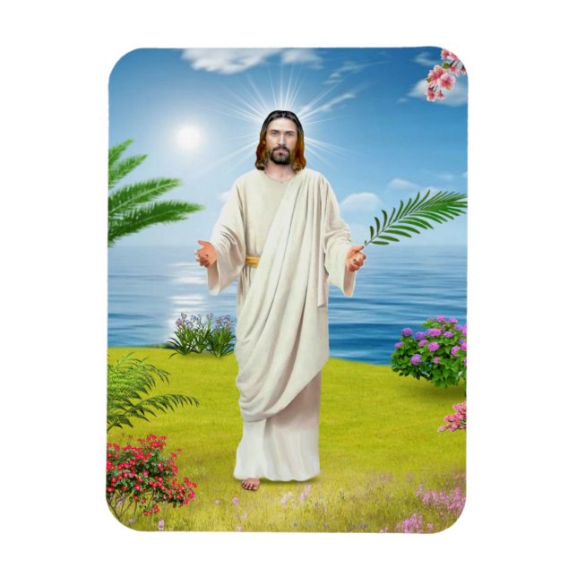 Magnet Flexible avec l'image du Jésus du Christ (Vertical)