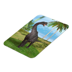 Magnet Flexible Aventure de dinosaure à long cou dans la jungle
