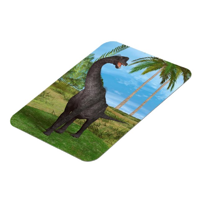 Magnet Flexible Aventure de dinosaure à long cou dans la jungle (Côté Gauche)