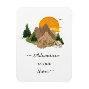 Magnet Flexible Aventure de montagne minimaliste