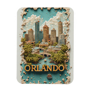 Magnet Flexible Aventure de voyage à Orlando Floride