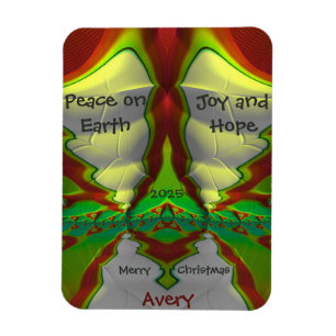 Magnet Flexible AVERT ~ CHRISTMAS carte brillant! ~