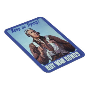 Magnet Flexible Aviateurs noirs : Service militaire de combat de 2