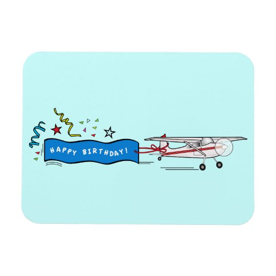 Magnet Flexible Avion De Joyeux Anniversaire Zazzle Fr