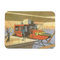 Avion de science-fiction vintage Hélicoptère Limo