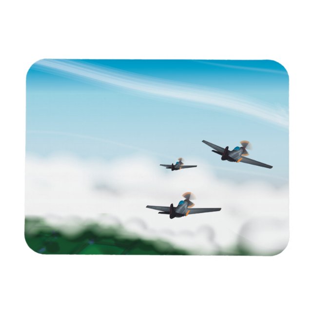 Magnet Flexible Avions de la Seconde Guerre mondiale (Horizontal)