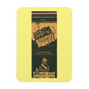 Magnet Flexible Avon by the Sea NJ, Avon Inn 1950s Matchbook