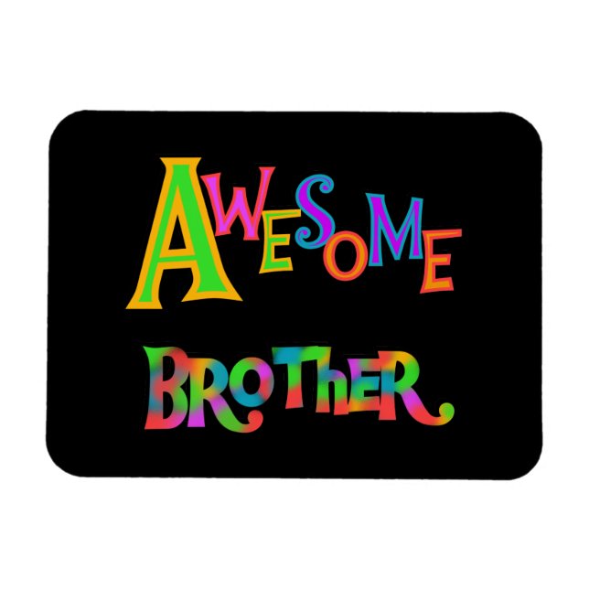 Magnet Flexible Awesome Frère T-shirts et cadeaux (Horizontal)