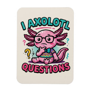 Magnet Flexible Axolotl nerd mignon Je Axolotl Questions Points d'