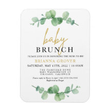 Baby shower Eucalyptus Brunch Invitation