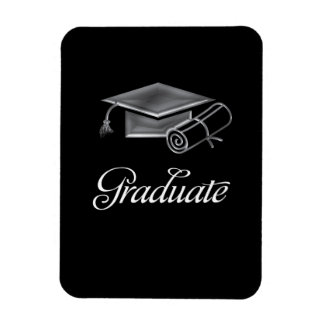 Magnet Flexible Bac de diplôme et diplôme Black & Silver 3D Look