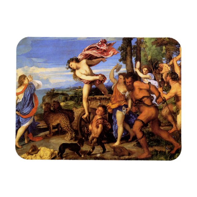 Magnet Flexible Bacchus et Ariadne par Titien (Horizontal)