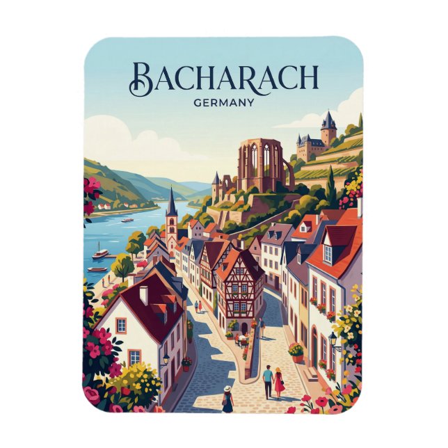 Magnet Flexible Bacharach Allemagne (Vertical)