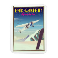 Bad Gastein Autriche Snowboard poster
