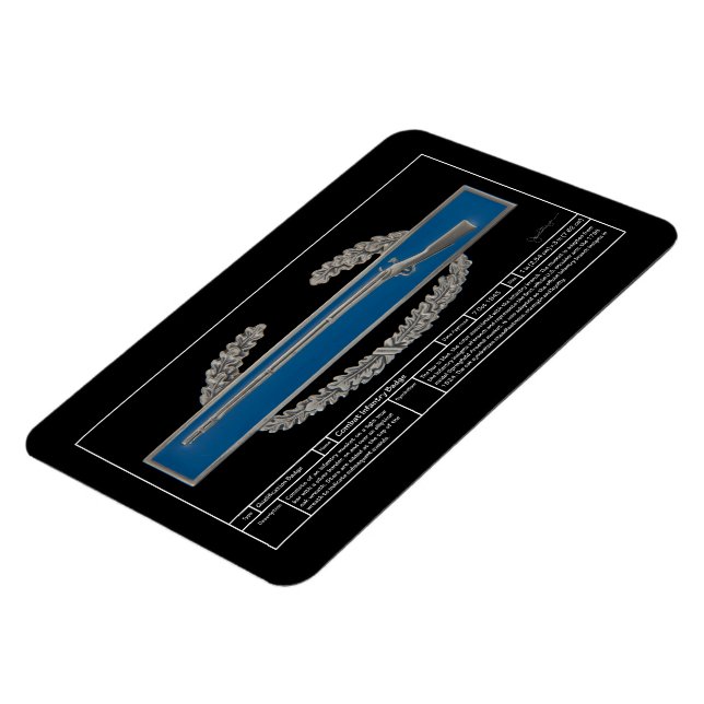 Magnet Flexible Badge d'infanterie de combat technique (Côté Gauche)