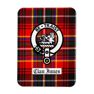 Magnet Flexible Badge du blason du clan Innes et tartan