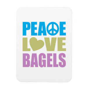 Magnet Flexible Bagels d'amour de paix