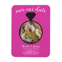 Bague de mariage rose chaud Photo Enregistrer la d